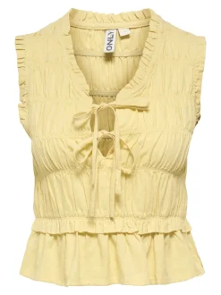 Clearance ONLGOA Hør Bluse Dame Toppe