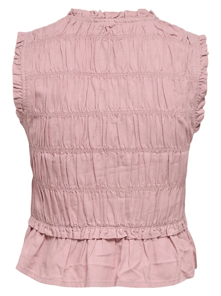 Sale ONLGOA Hør Bluse Dame Toppe