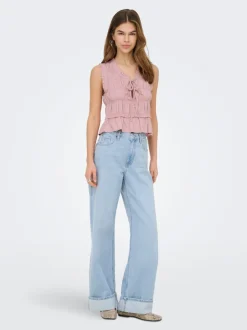 Sale ONLGOA Hør Bluse Dame Toppe