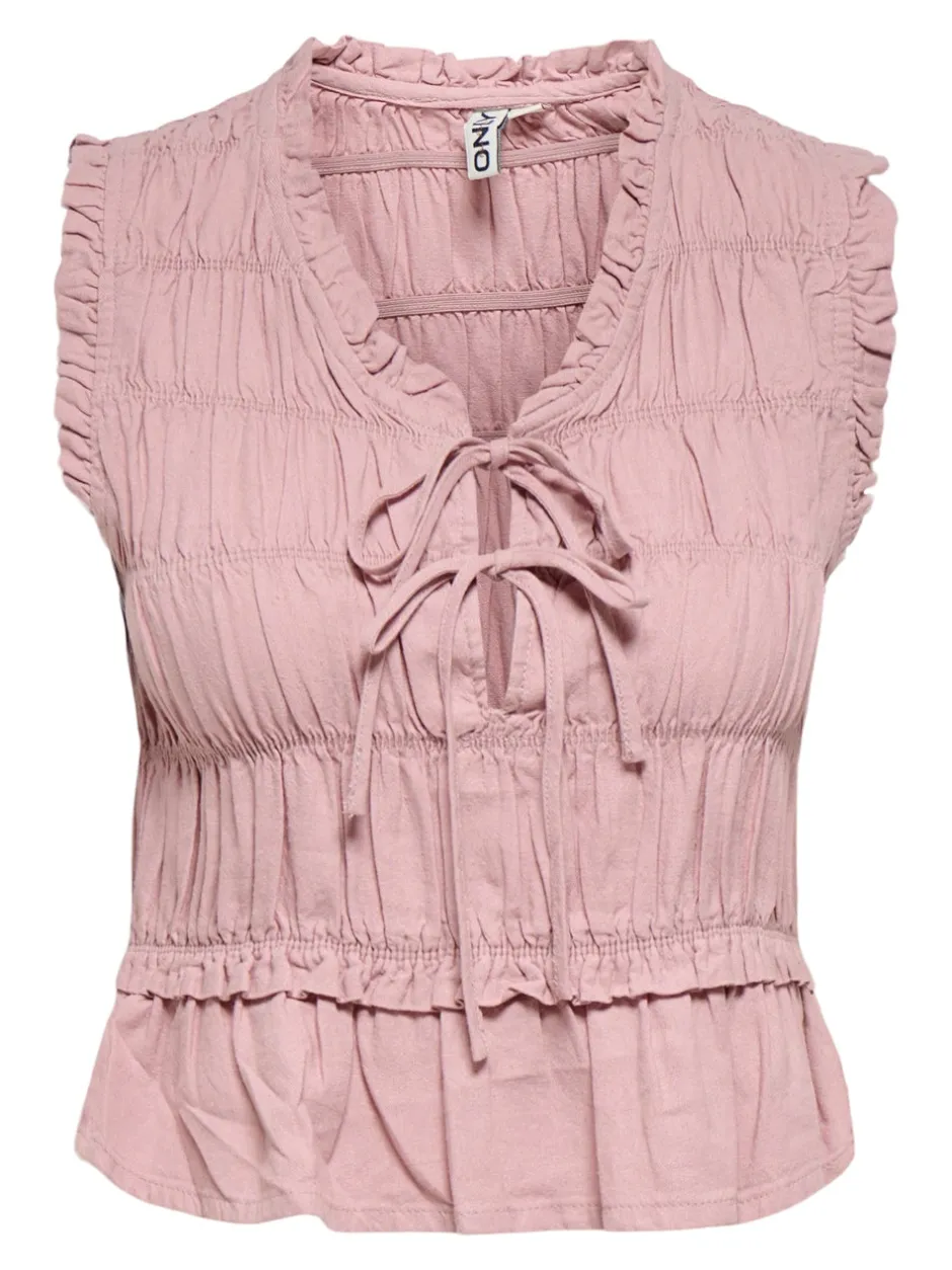 Sale ONLGOA Hør Bluse Dame Toppe