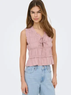 Sale ONLGOA Hør Bluse Dame Toppe