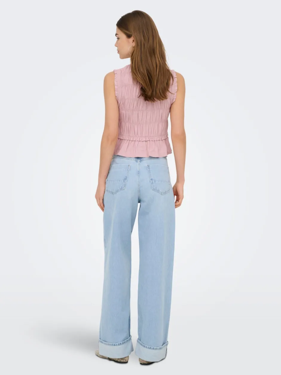 Sale ONLGOA Hør Bluse Dame Toppe