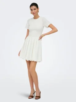 Best ONLGOA Hør Kort kjole Dame Kjoler