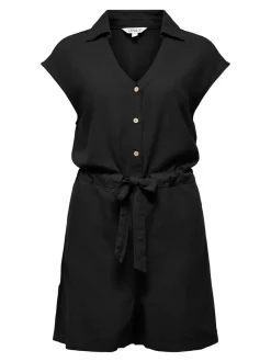 Best ONLGOA Hør Playsuit Dame Jumpsuits