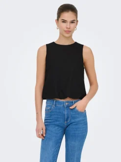Hot ONLGOA Hør Top Dame Toppe