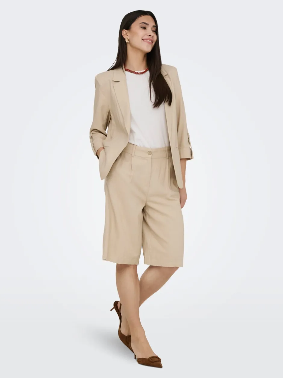 Clearance ONLGOA Loose fit Hør Shorts Dame Shorts