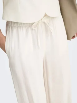Clearance ONLGOA Straight fit Hør Bukser Dame Bukser