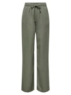 Clearance ONLGOA Straight fit Hør Bukser Dame Bukser