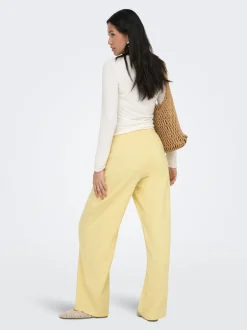 Clearance ONLGOA Straight fit Hør Bukser Dame Bukser