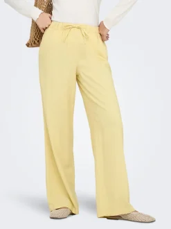 Clearance ONLGOA Straight fit Hør Bukser Dame Bukser
