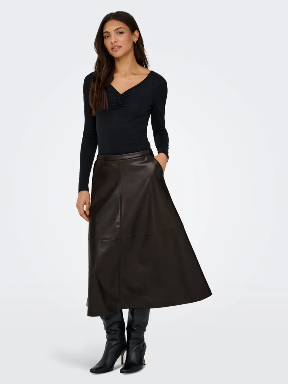 Discount ONLGULV Nederdel Midinederdel Dame Nederdele