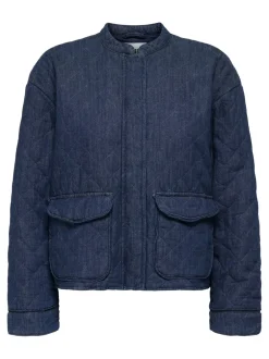 Discount ONLHALLIE Quiltet jakke Dame Jakker Og Frakker|Double Denim