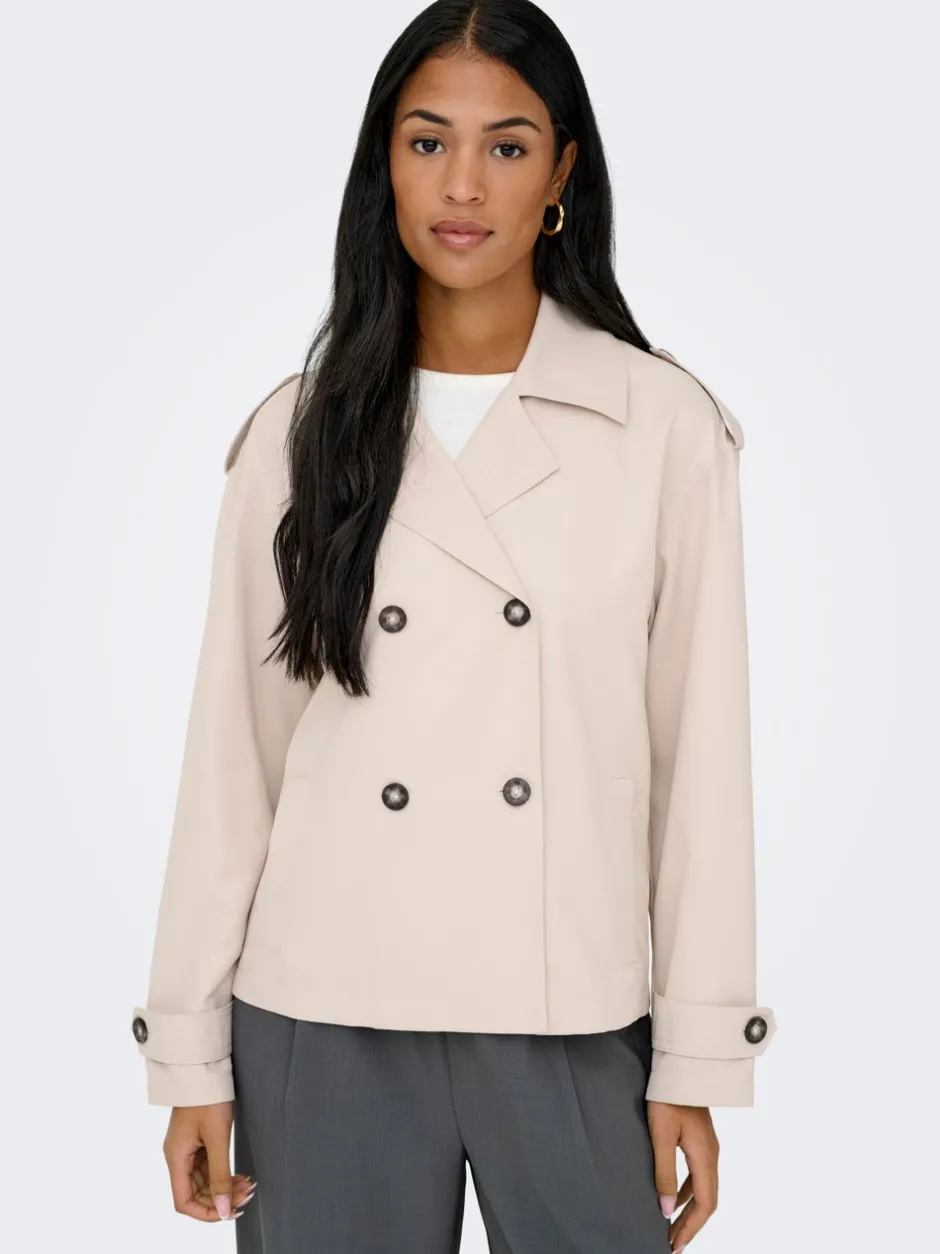 Hot ONLHANNAH Trenchcoat Dame Jakker Og Frakker