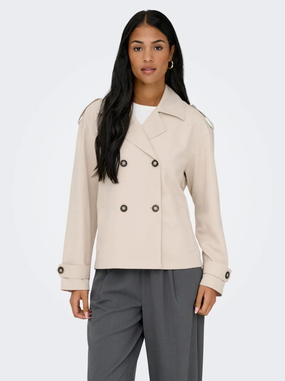 Hot ONLHANNAH Trenchcoat Dame Jakker Og Frakker