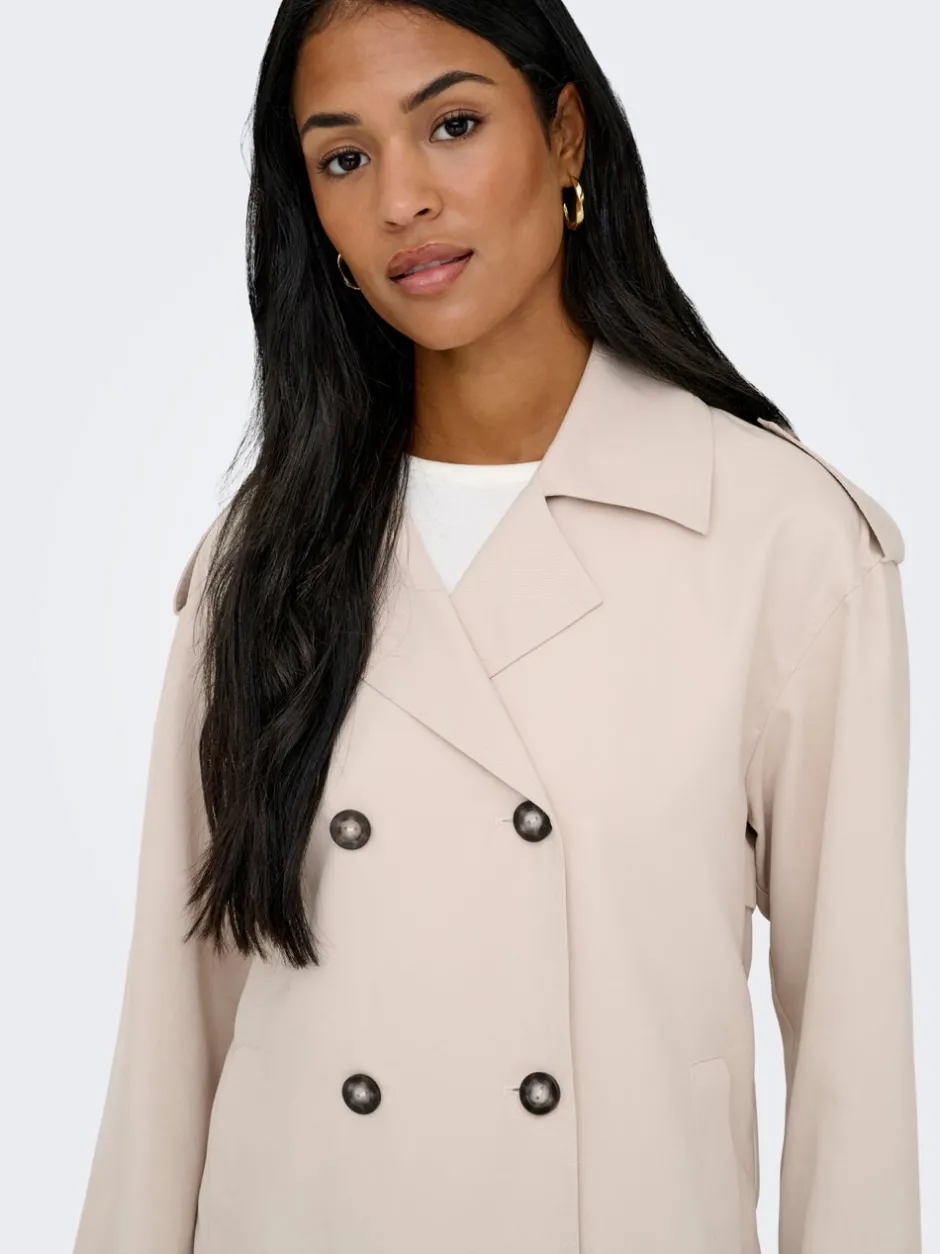 Hot ONLHANNAH Trenchcoat Dame Jakker Og Frakker