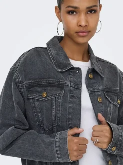 Online ONLHARPER Denimjakke Dame Jakker Og Frakker|Double Denim