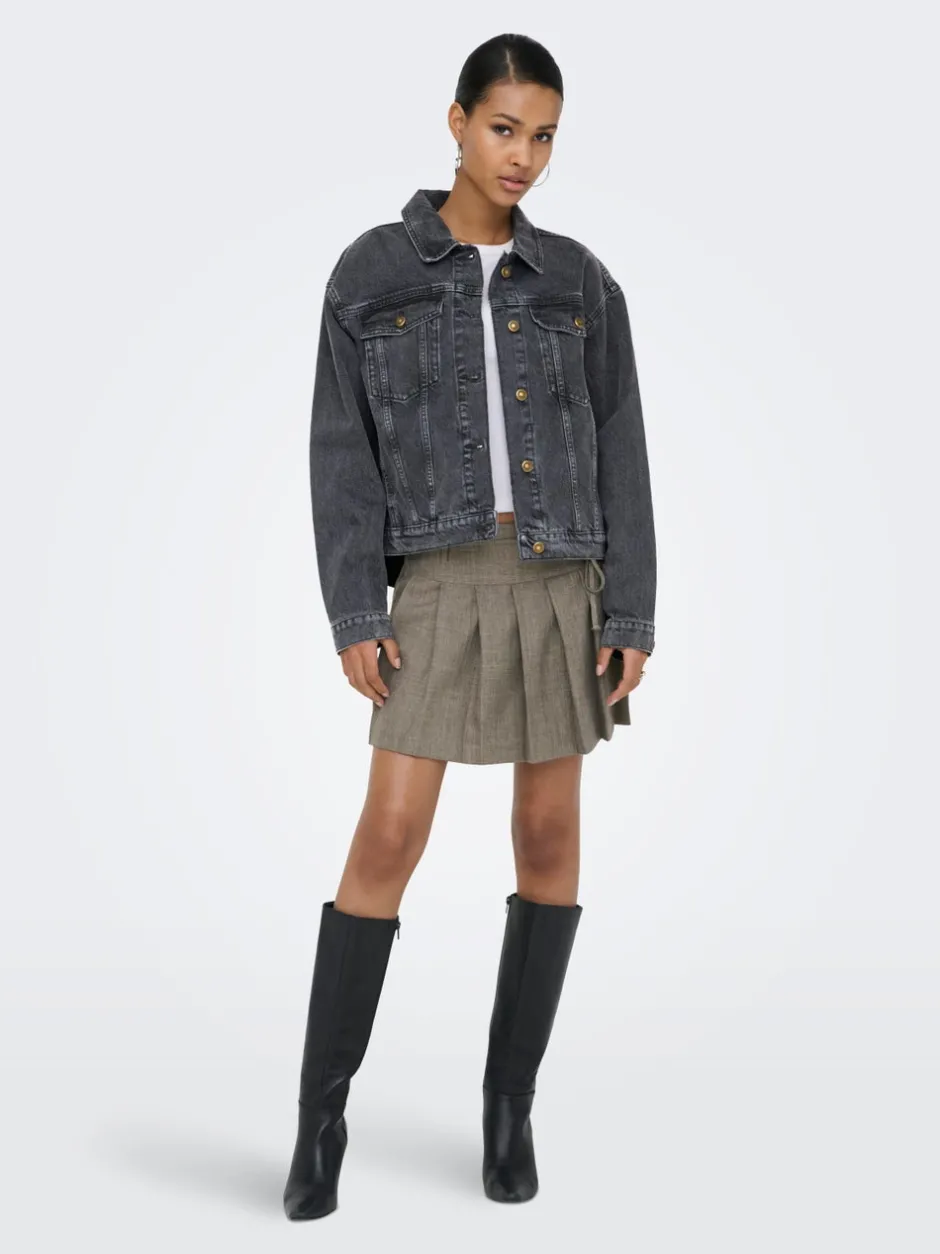 Online ONLHARPER Denimjakke Dame Jakker Og Frakker|Double Denim