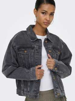 Online ONLHARPER Denimjakke Dame Jakker Og Frakker|Double Denim