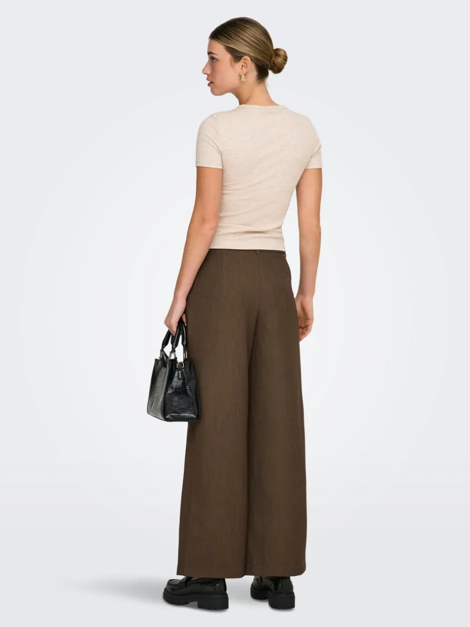 Outlet ONLHATTIE Straight tapered fit Bukser Dame Bukser