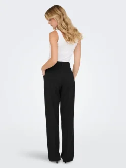 New ONLHATTIE-LANA Straight tapered fit Bukser i wide fit Dame Bukser
