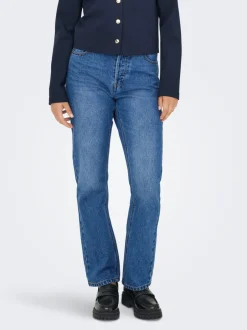 Best ONLHAZEL Høj talje Straight fit Jeans Dame Jeans|Jeans