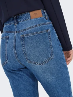 Best ONLHAZEL Høj talje Straight fit Jeans Dame Jeans|Jeans