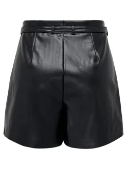 Clearance ONLHEIDI Mellemhøj talje Regular fit Imiterede lædershorts Dame Shorts