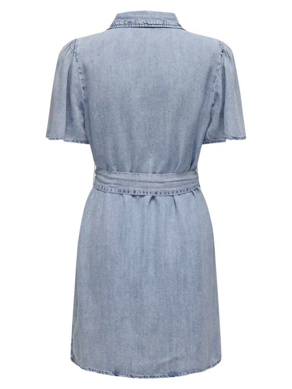 Best ONLHELENA Kort kjole Dame Kjoler|Double Denim