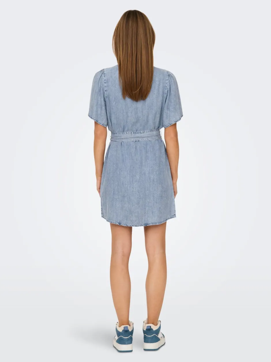 Best ONLHELENA Kort kjole Dame Kjoler|Double Denim
