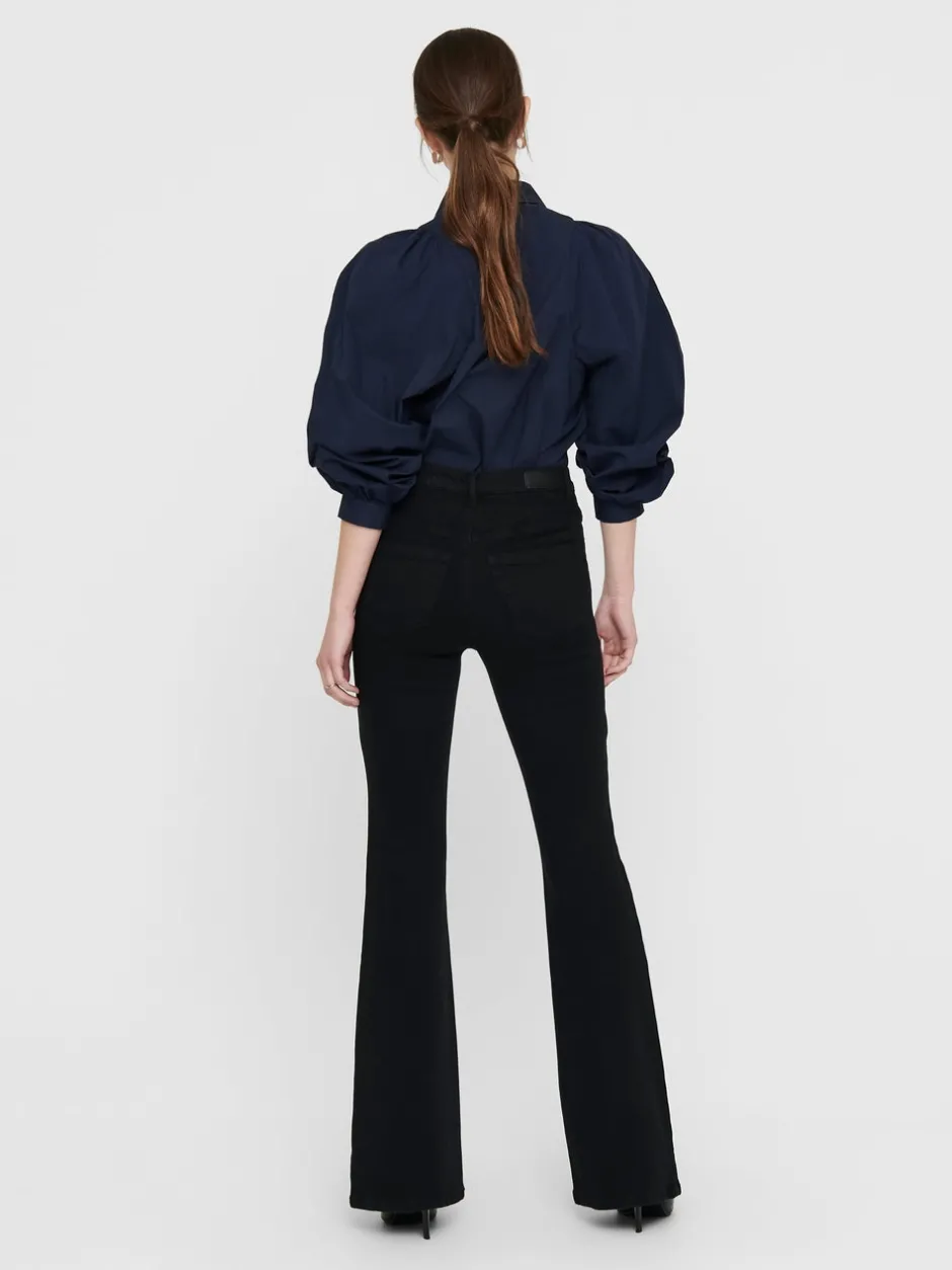 Sale ONLHELLA Høj talje Flared fit Jeans Dame Jeans|Jeans