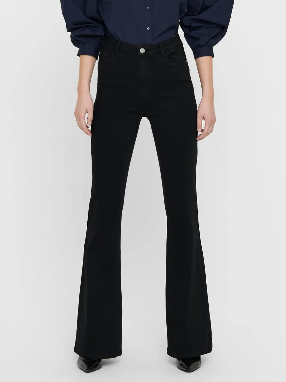 Sale ONLHELLA Høj talje Flared fit Jeans Dame Jeans|Jeans