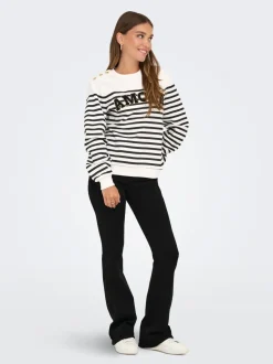 Hot ONLHELLA Lav talje Retro flared fit Jeans Dame Jeans|Jeans