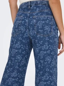 Best ONLHOPE Høj talje Wide leg fit Ankellængde Jeans Dame Jeans|Jeans