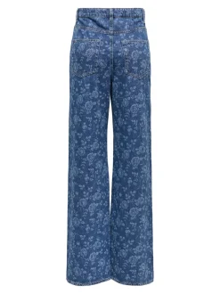 Best ONLHOPE Høj talje Wide leg fit Ankellængde Jeans Dame Jeans|Jeans