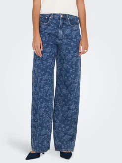 Best ONLHOPE Høj talje Wide leg fit Ankellængde Jeans Dame Jeans|Jeans