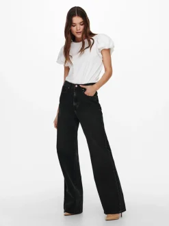 Hot ONLHOPE Høj talje Wide leg fit Jeans Dame Jeans|Jeans