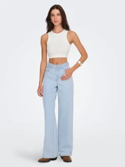 Hot ONLHOPE Høj talje Wide leg fit Jeans Dame Jeans|Jeans