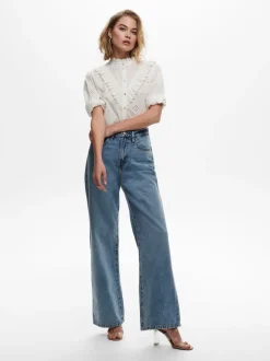 Best ONLHOPE Høj talje Wide leg fit Jeans Dame Jeans|Jeans