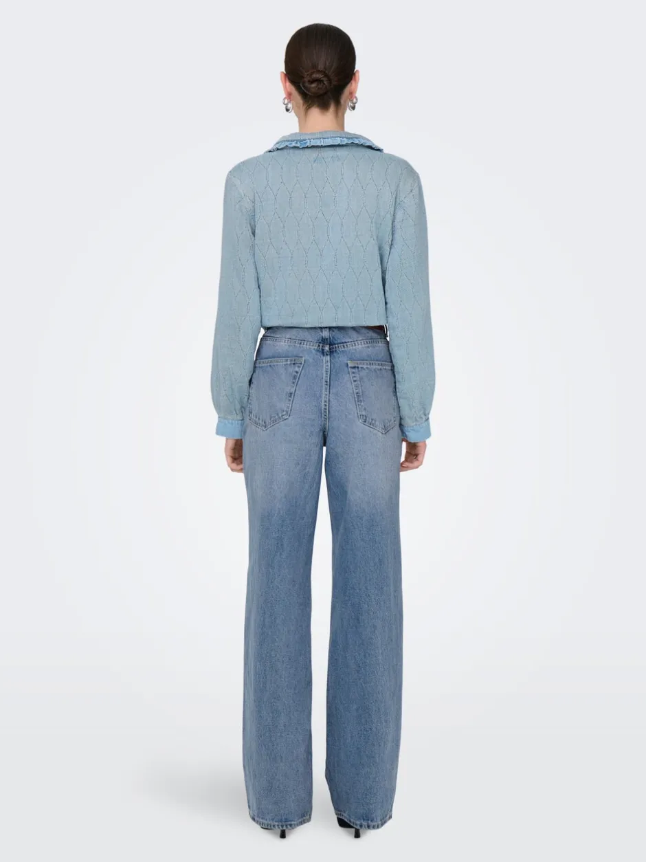 Best ONLHOPE Høj talje Wide leg fit Jeans Dame Jeans|Jeans