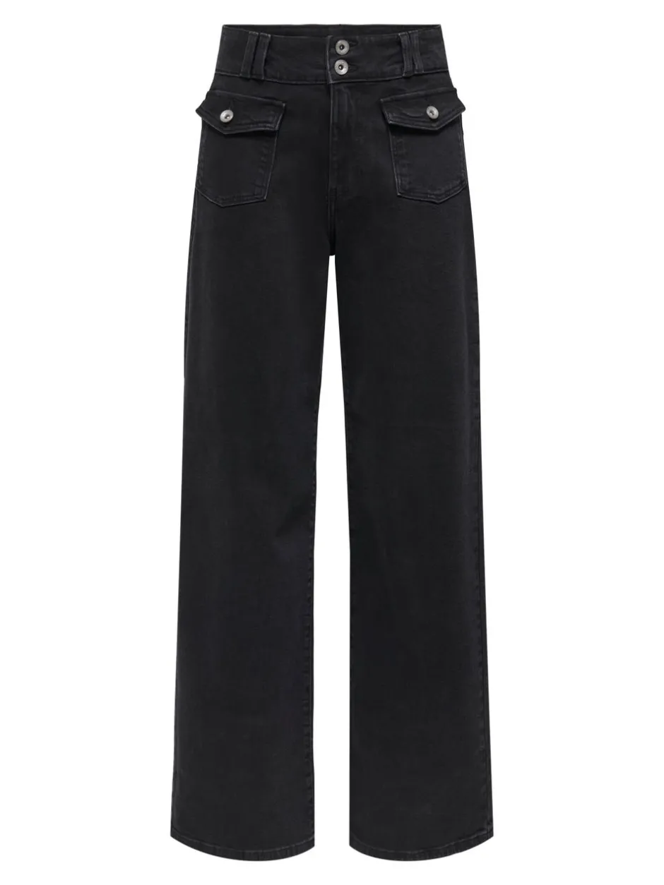Best ONLHOPE Høj talje Wide leg fit Jeans Dame Jeans|Jeans