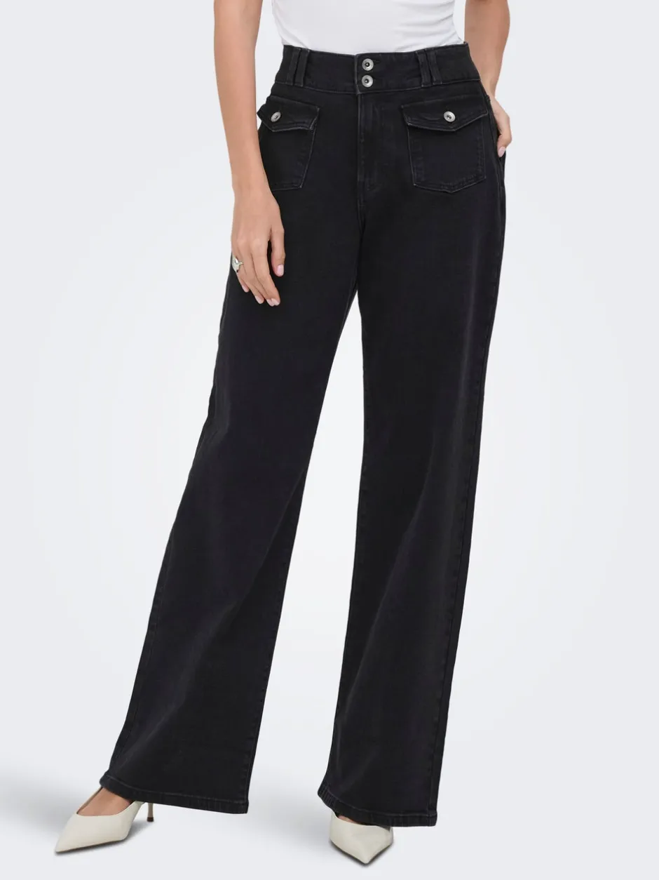 Best ONLHOPE Høj talje Wide leg fit Jeans Dame Jeans|Jeans