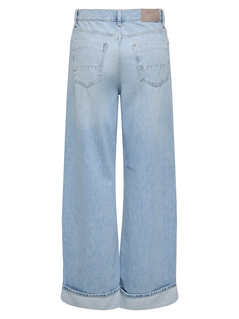 New ONLHOPE Høj talje Wide leg fit Jeans Dame Jeans|Jeans