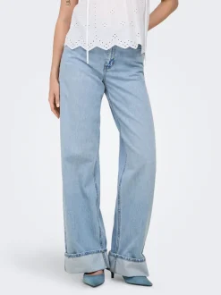 New ONLHOPE Høj talje Wide leg fit Jeans Dame Jeans|Jeans