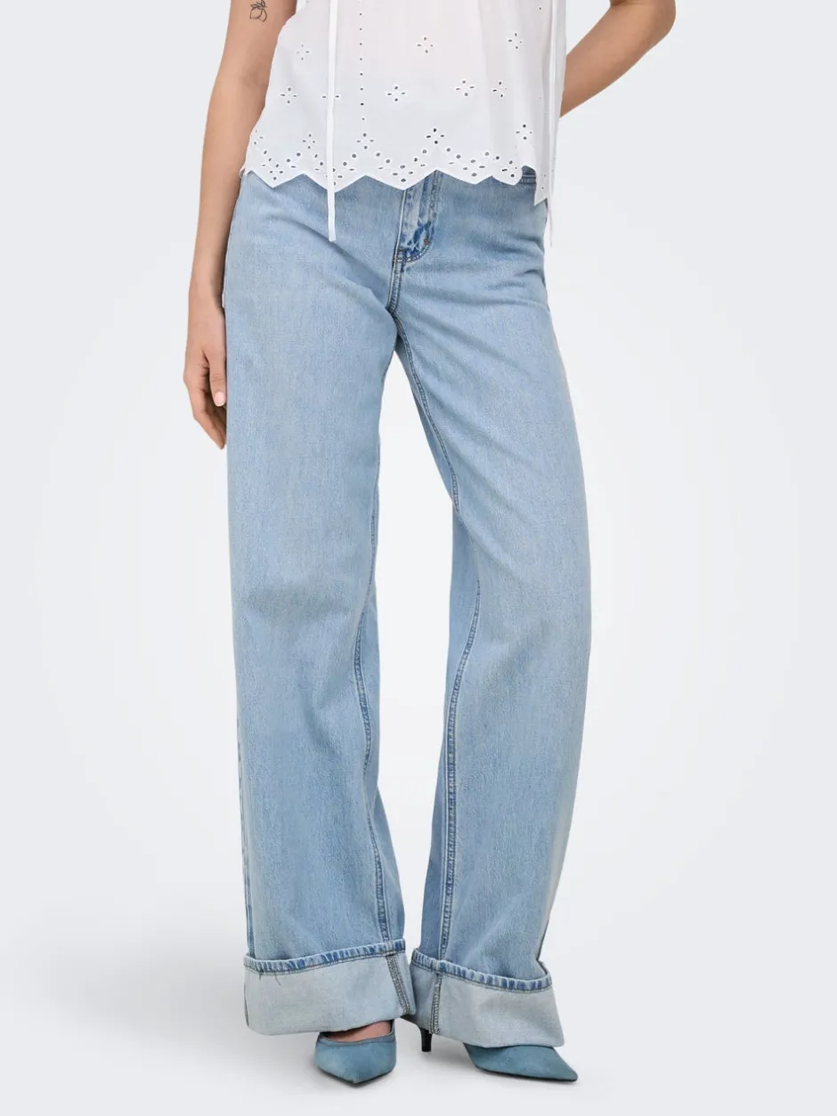 New ONLHOPE Høj talje Wide leg fit Jeans Dame Jeans|Jeans