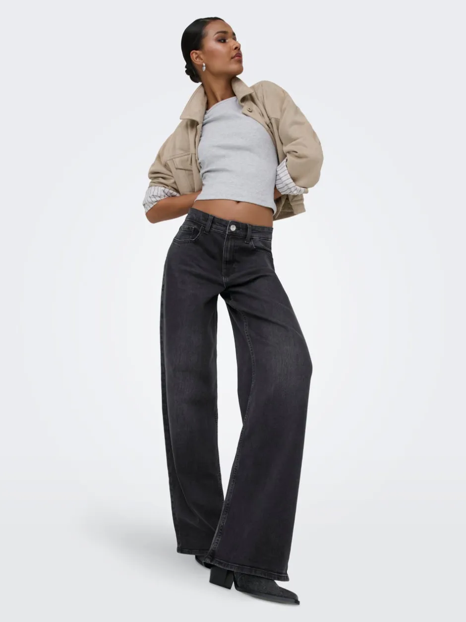 Clearance ONLHOPE Høj talje Wide leg fit Jeans Dame Jeans|Jeans