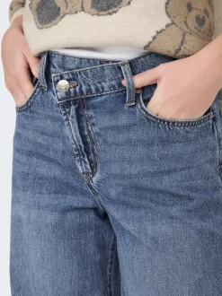 Clearance ONLHOPE Mellemhøj talje Wide leg fit Jeans Dame Jeans|Jeans
