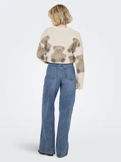 Clearance ONLHOPE Mellemhøj talje Wide leg fit Jeans Dame Jeans|Jeans
