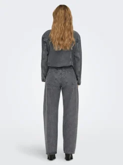 Online ONLHUDSON Mellemhøj talje Wide leg fit Jeans Dame Jeans|Jeans