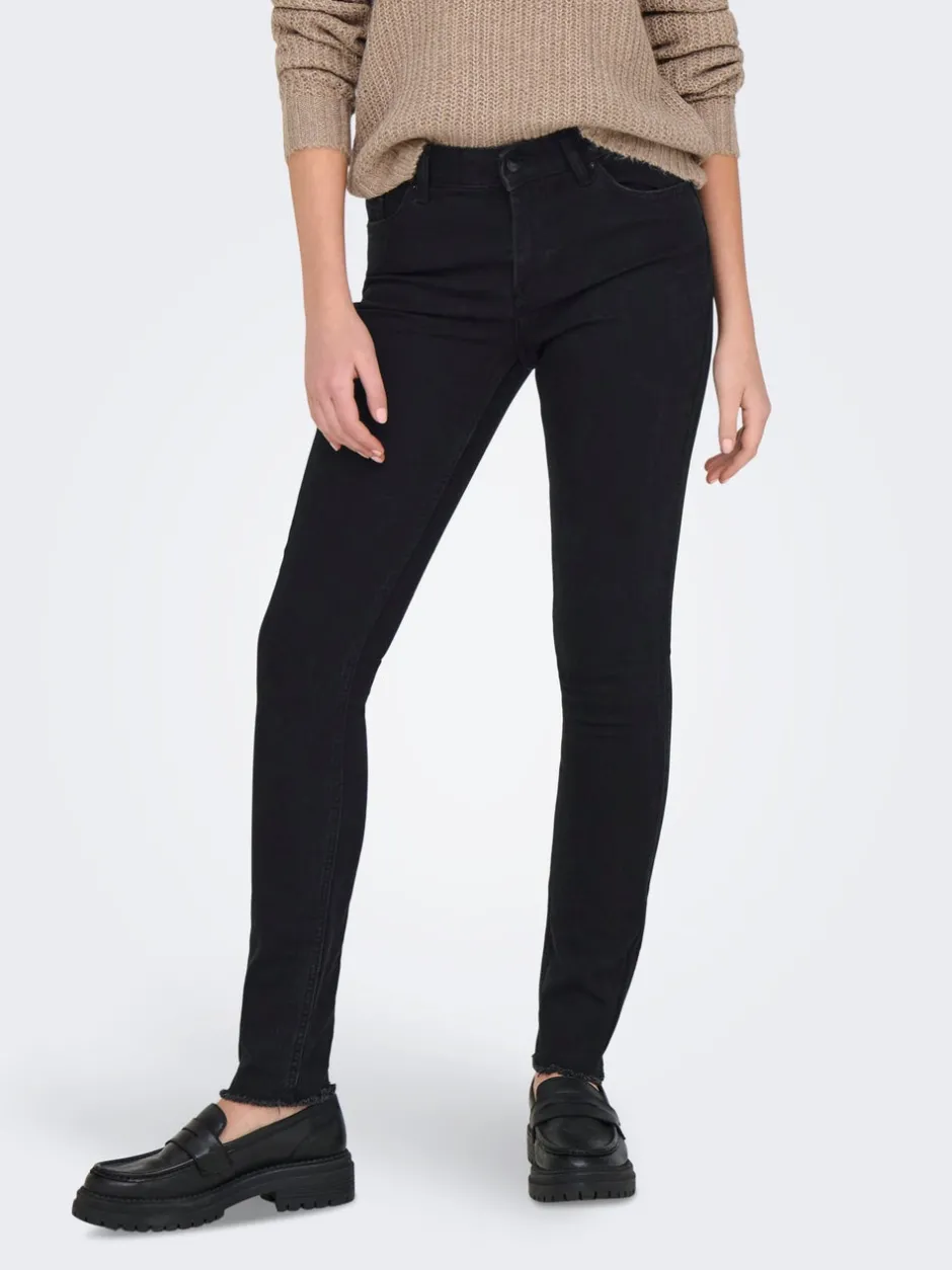 New ONLHUSH Mellemhøj talje Skinny fit Ankellængde Jeans Dame Jeans|Jeans