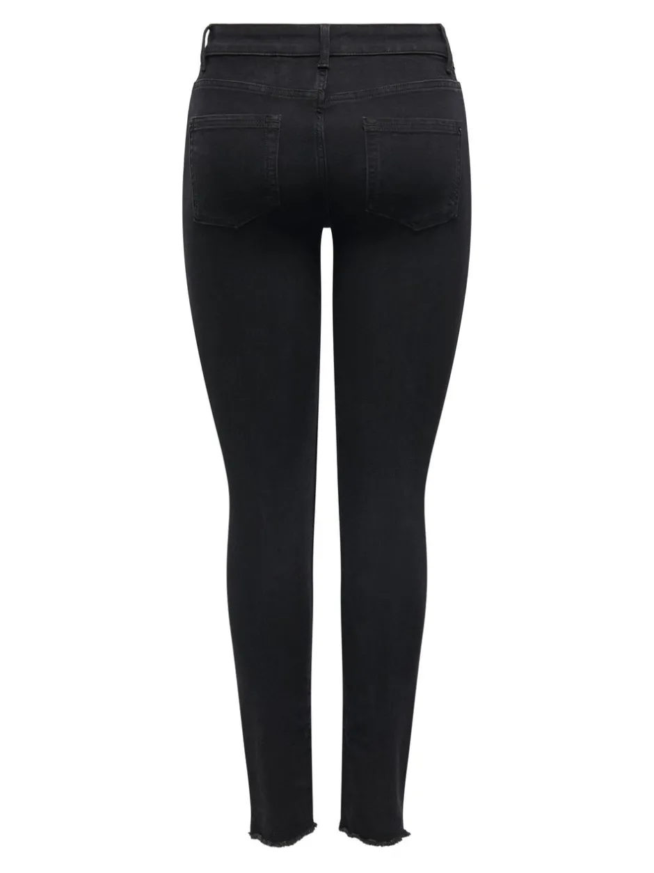 New ONLHUSH Mellemhøj talje Skinny fit Ankellængde Jeans Dame Jeans|Jeans